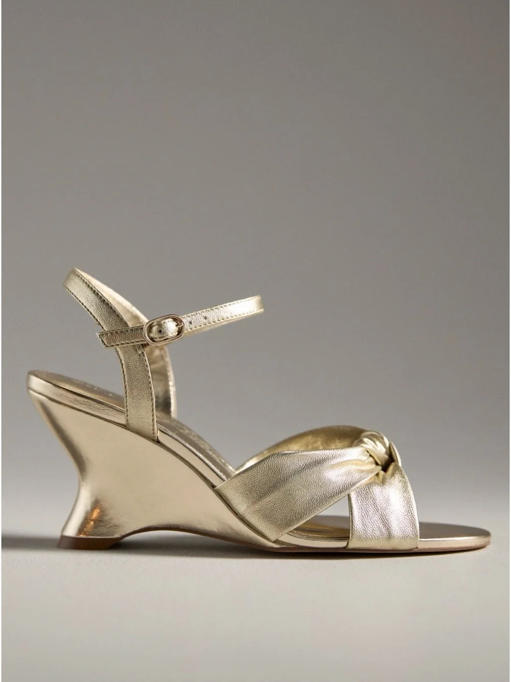 Maeve Knotted Sculptural Wedge Sandals